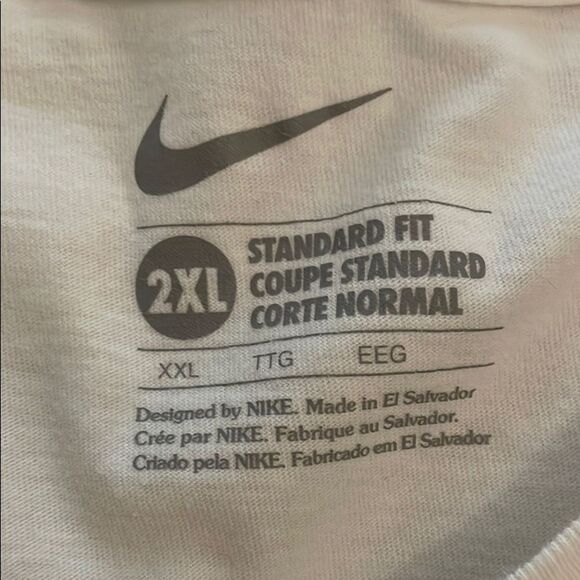 Nike White Short Sleeve Just Dunk It Graphic T-Shirt Adult Size 2XL Basketball - Picture 2 of 10